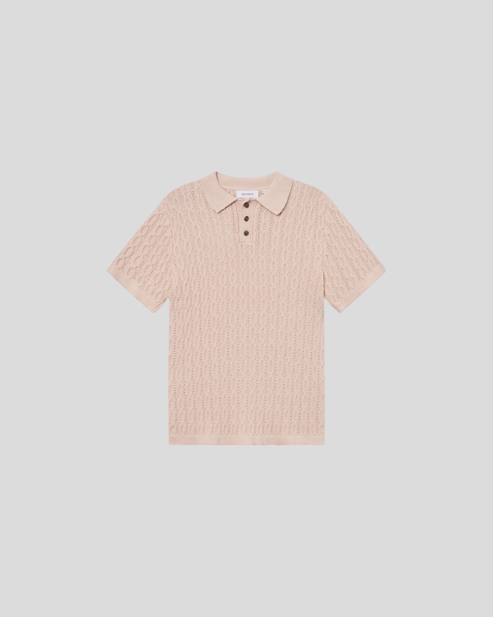 Les Deux || Garrett Knitted Polo - Ivory Les Deux
