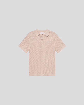 Les Deux || Garrett Knitted Polo - Ivory Les Deux