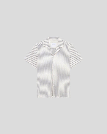 Les Deux || Lesley Structured SS Shirt - Ivory Les Deux