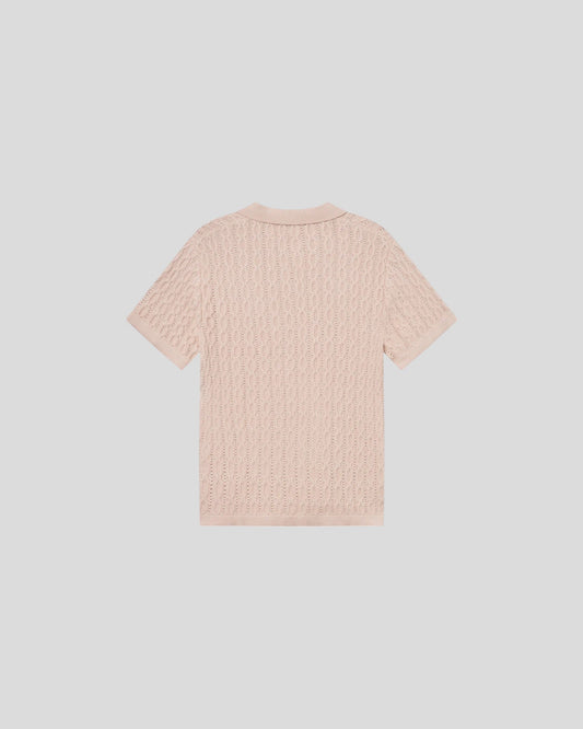Les Deux || Garrett Knitted Polo - Ivory Les Deux