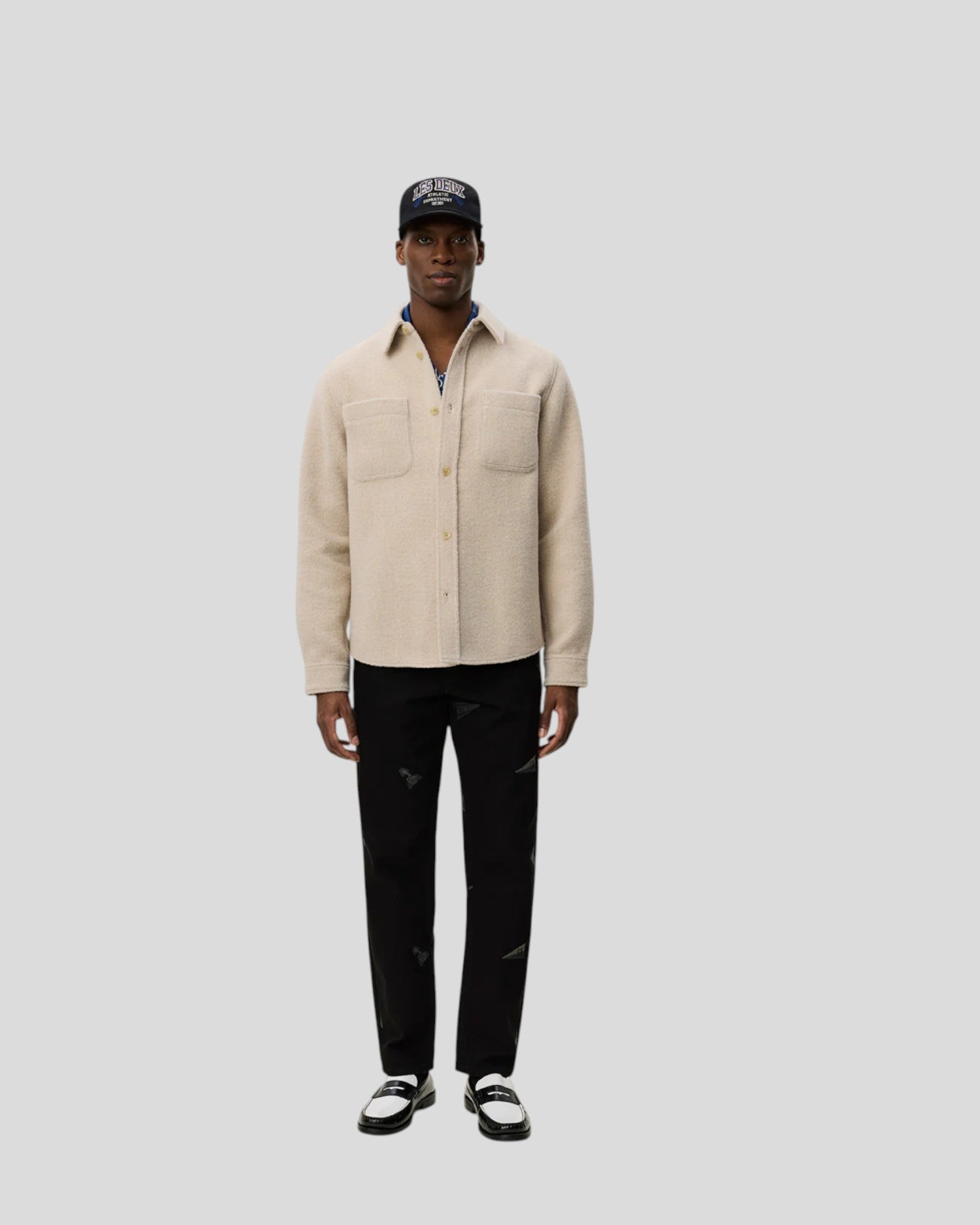 Les Deux || Lennon Bouclé Overshirt - Ivory Les Deux
