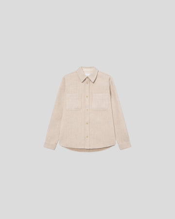 Les Deux || Lennon Bouclé Overshirt - Ivory Les Deux