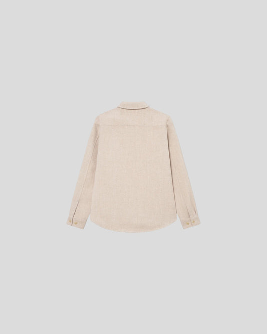 Les Deux || Lennon Bouclé Overshirt - Ivory Les Deux
