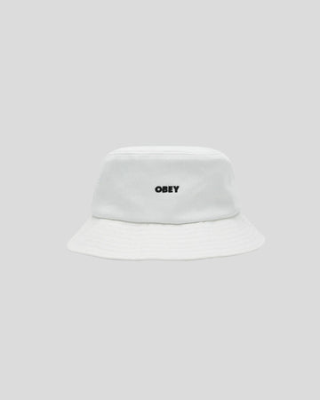Obey || Bold Twill Bucket Hat - White Obey