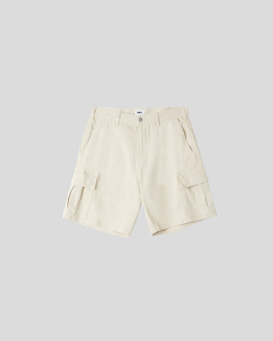 Obey || Bigwig Baggy Denim Cargo Short - Clay Obey