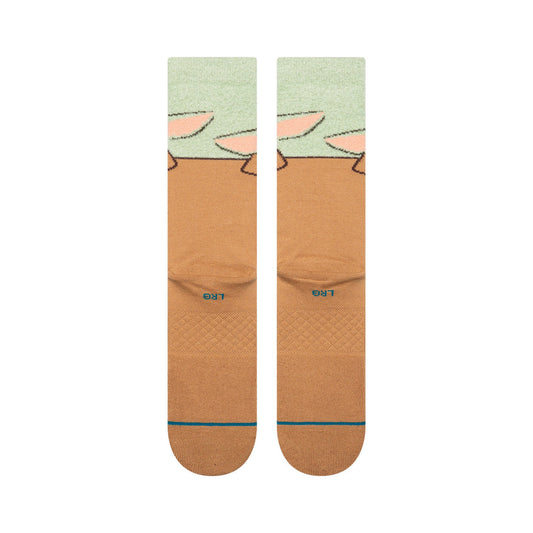 Stance || Grogu Hungry Crew Sock - Green - M’ Stance