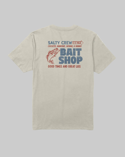 Salty Crew || Bait Shop S/S Tee - Moonbeam - M’ Salty Crew