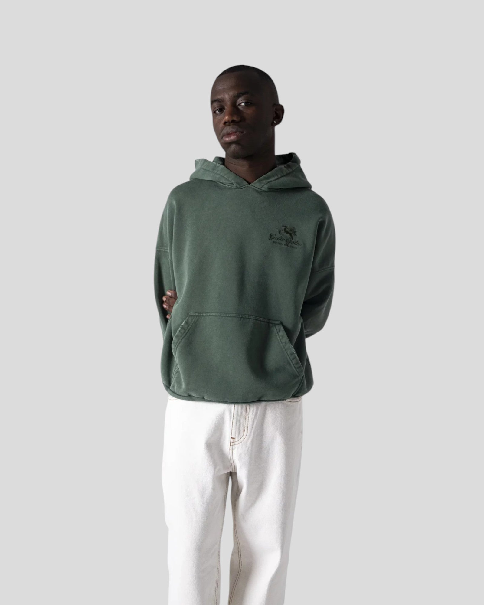Goodies Sportive || 550G Premium Boxy Hoodie - Green Goodies Sportive