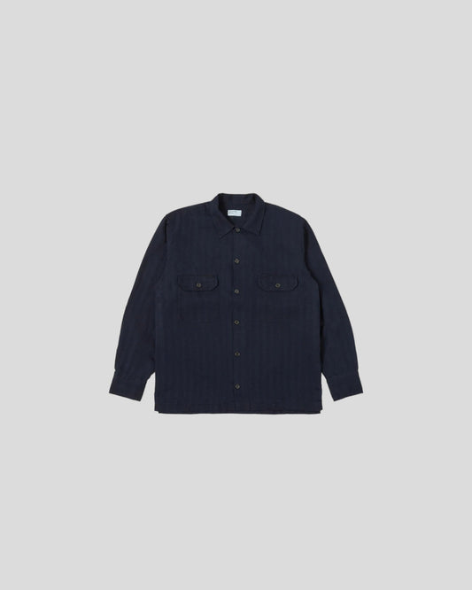 Universal Works || L/S Utility Shirt - Indigo Universal Works