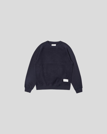 Universal Works || Brush Back Sweat - Navy Universal Works