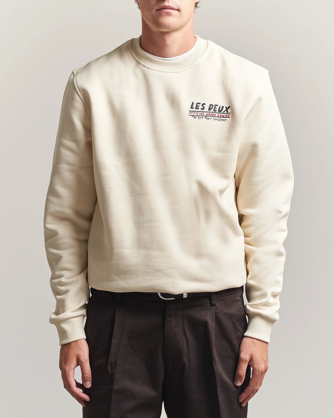 Les Deux || Record Sweatshirt - Ivory Les Deux