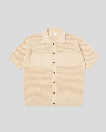 Universal Works || S/S Knit Shirt - Ecru Universal Works