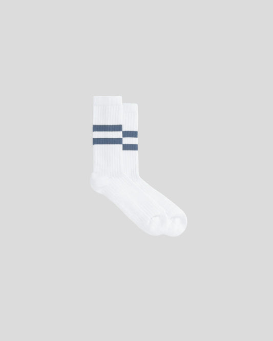 Norse Projects || Bjarki Cotton Sport Sock - Light Stone Blue Norse Projects