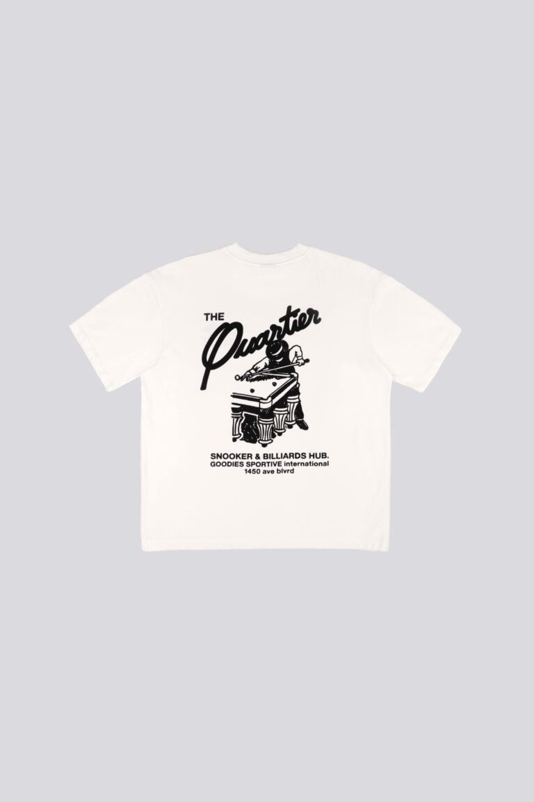 Goodies Sportive || Snooker White T-Shirt - White Goodies Sportive