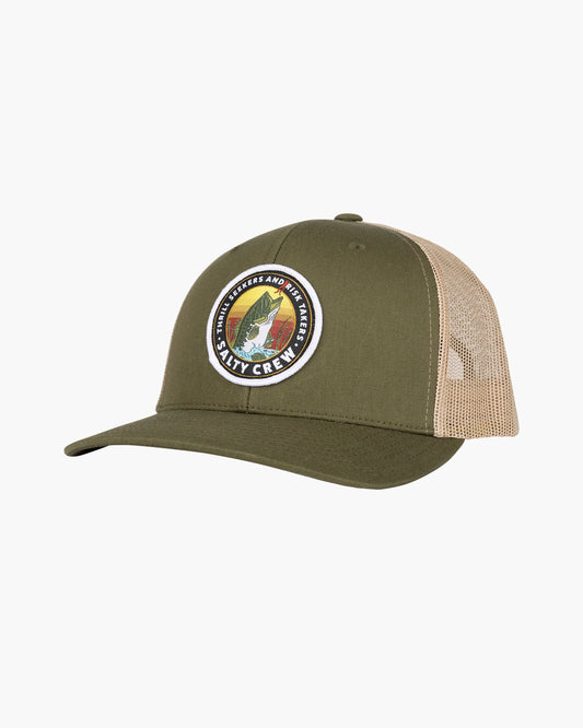 SALTY CREW || Toads Rretro Trucker - Moss/Khaki Salty Crew