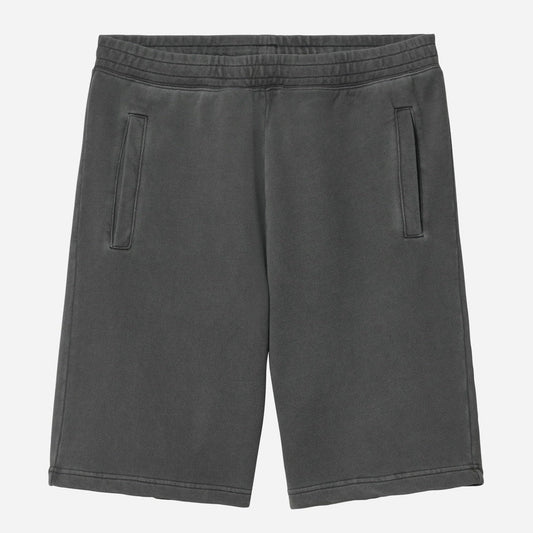 Carhartt || Nelson Sweat Short - Black Garment Dyed - M’ Carhartt
