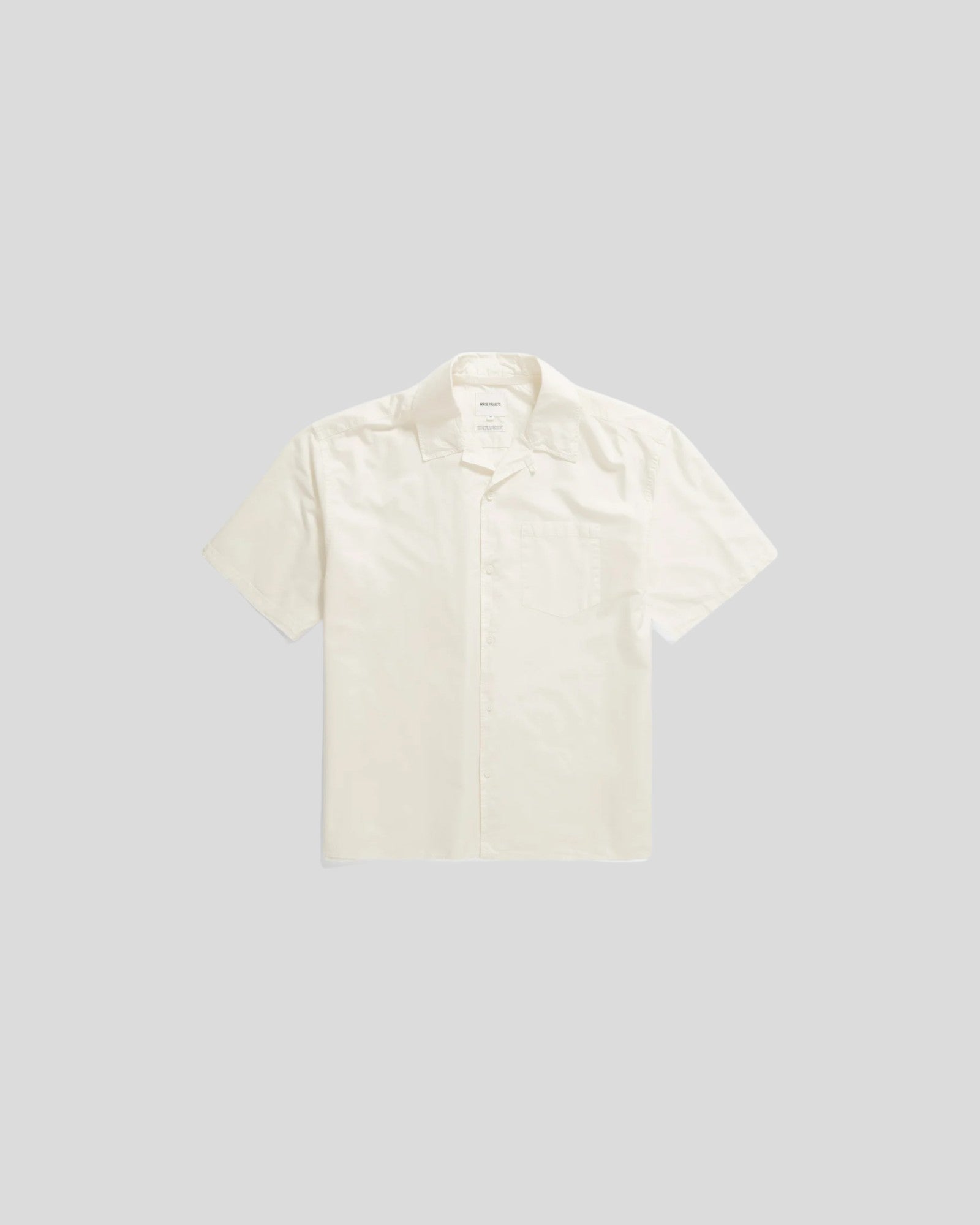 Norse Projects || Carsten Cotton Tencel Shirt - Enamel White Norse Projects