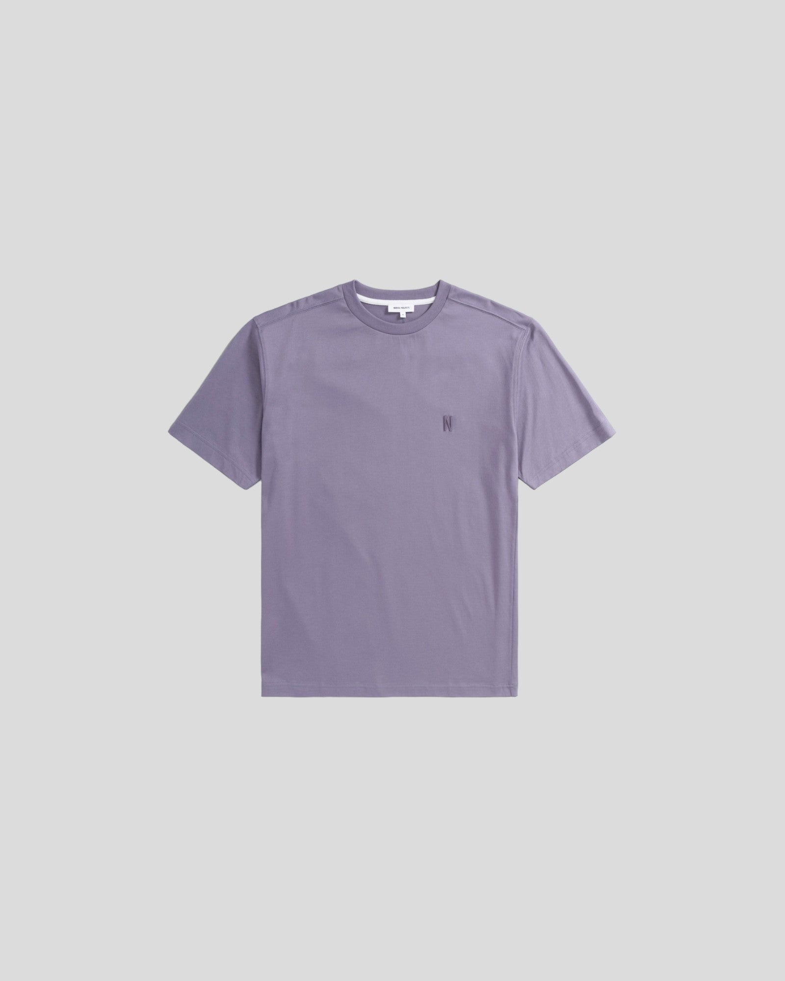 Norse projects || Johannes Organic N Logo T-shirt - Dusk purple Norse Projects