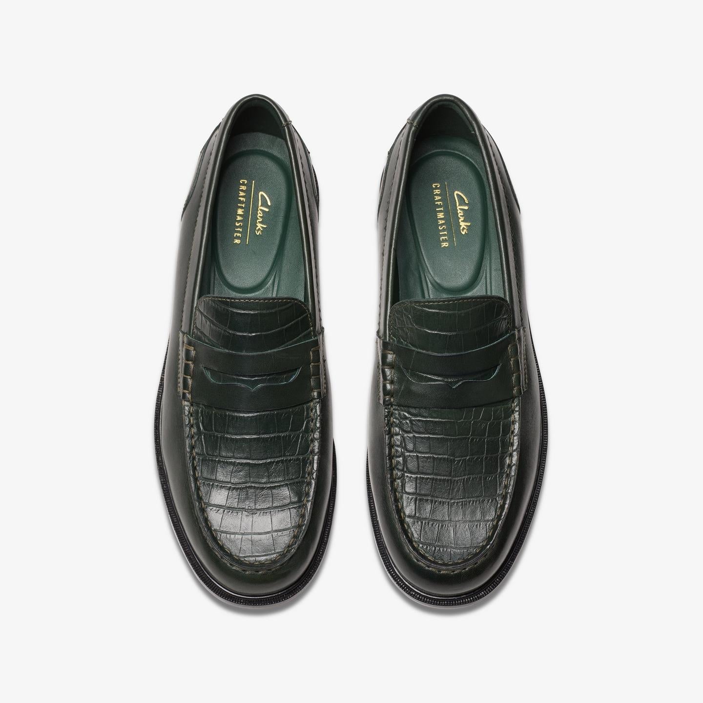 Clarks || Craft James Lo - Dark Green Combination - M’ Clarks