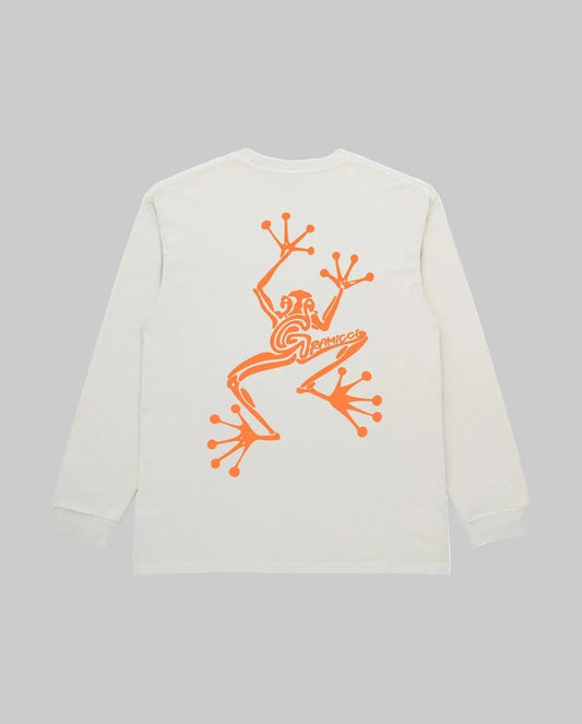 Gramicci || Sticky Hands L/S Tee - White - M’ Gramicci
