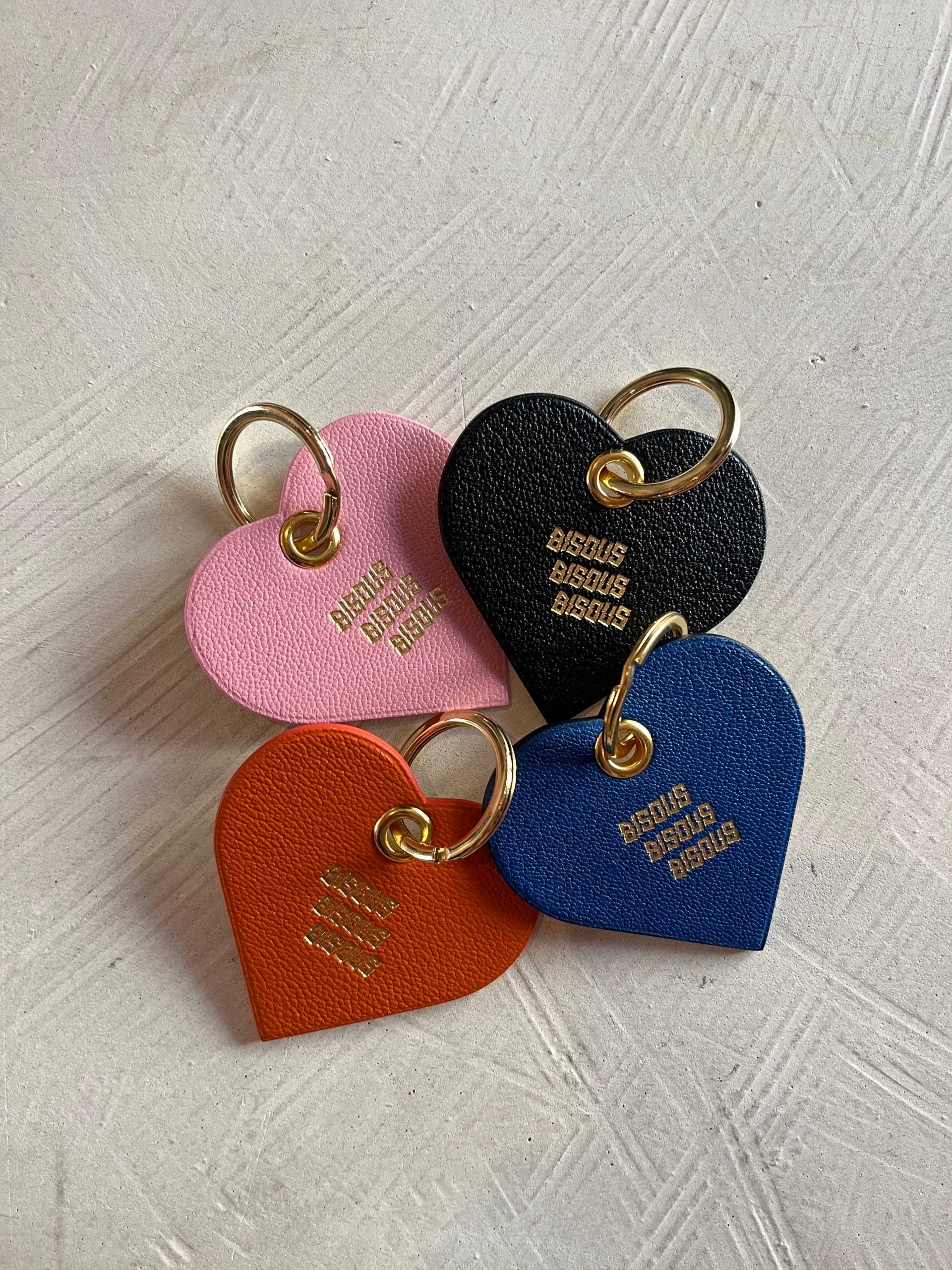 Bisous || Coeur Leather Key Ring Bisous Skateboards