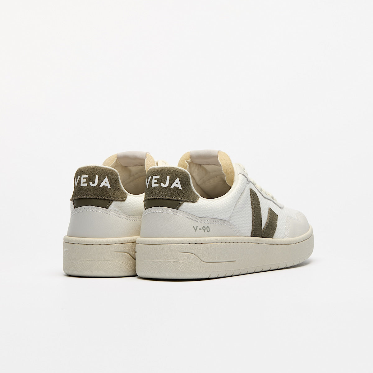 Veja || V-90 B-Mesh - White/Kaki - M’ Atalante Store