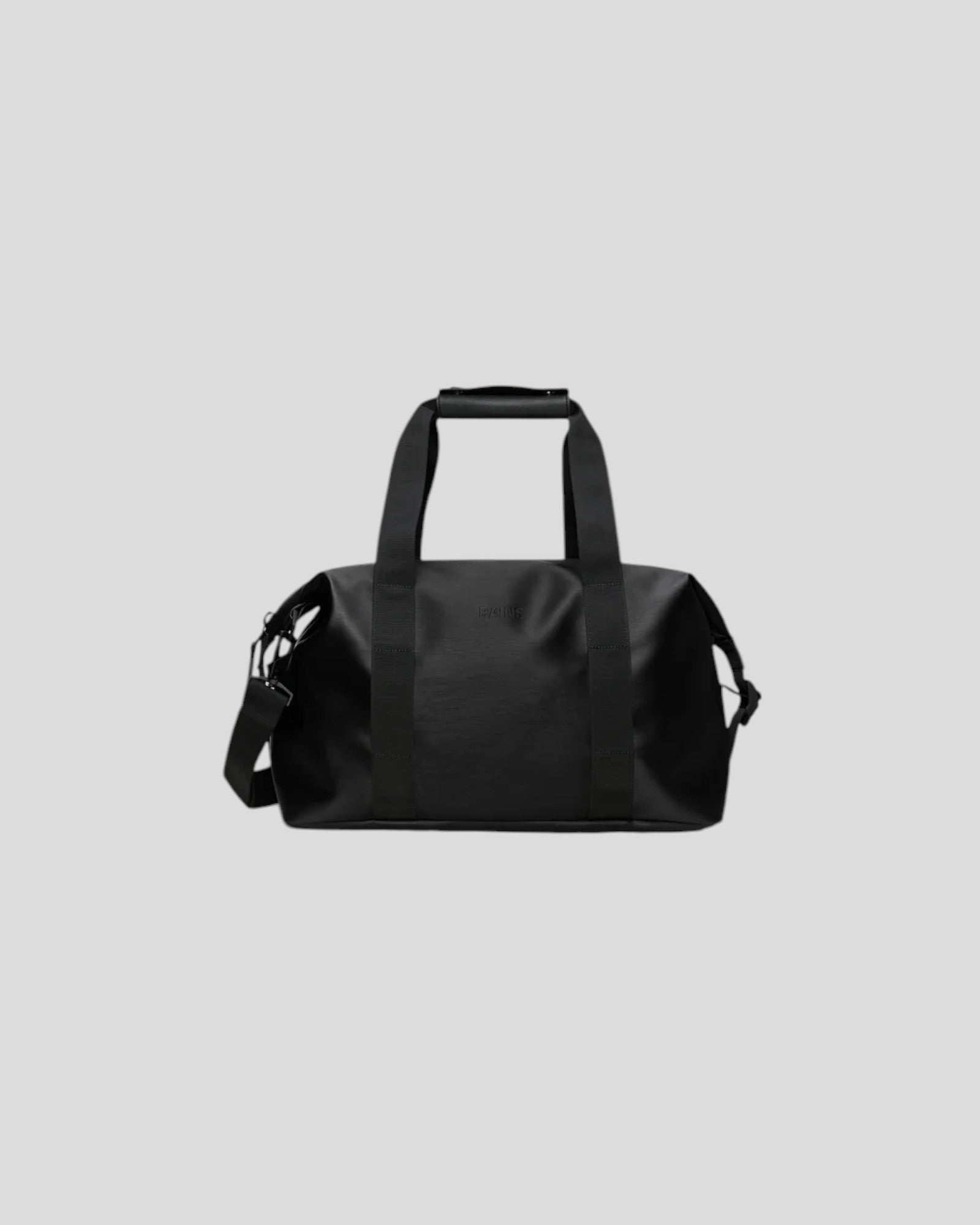 Rains || Hilo Week End Bag Small - Black Grain Rains