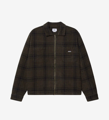 Obey || Parker Zip Shirt Jacket - Rosin Multi - M’ Obey