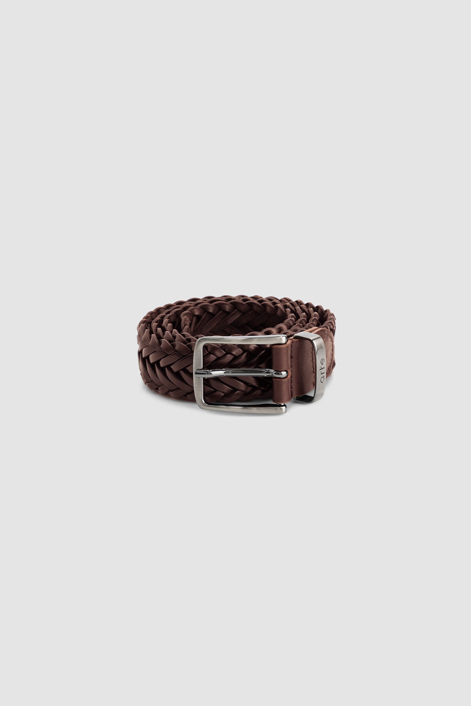 Arte || Braided Leather Belt - Brown - M’ Arte