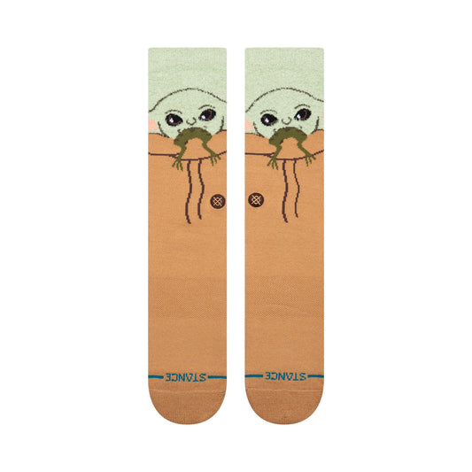 Stance || Grogu Hungry Crew Sock - Green - M’ Stance