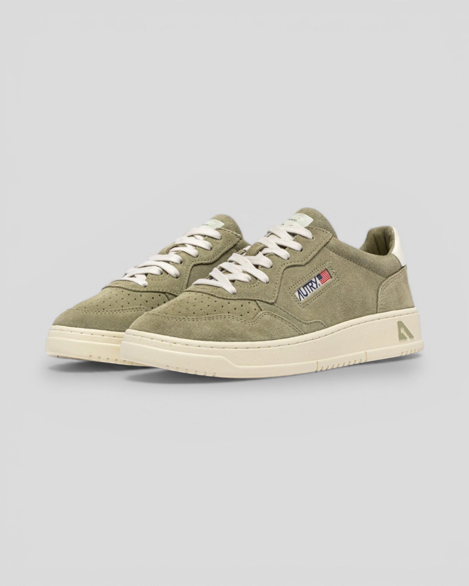 Autry || Medalist UH09 -  Daim Gray Green/Blanc Autry