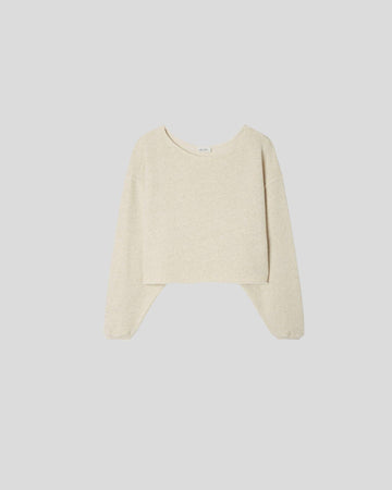 American Vintage || Itonay Crew Neck Sweatshirt - Ecru Mélange