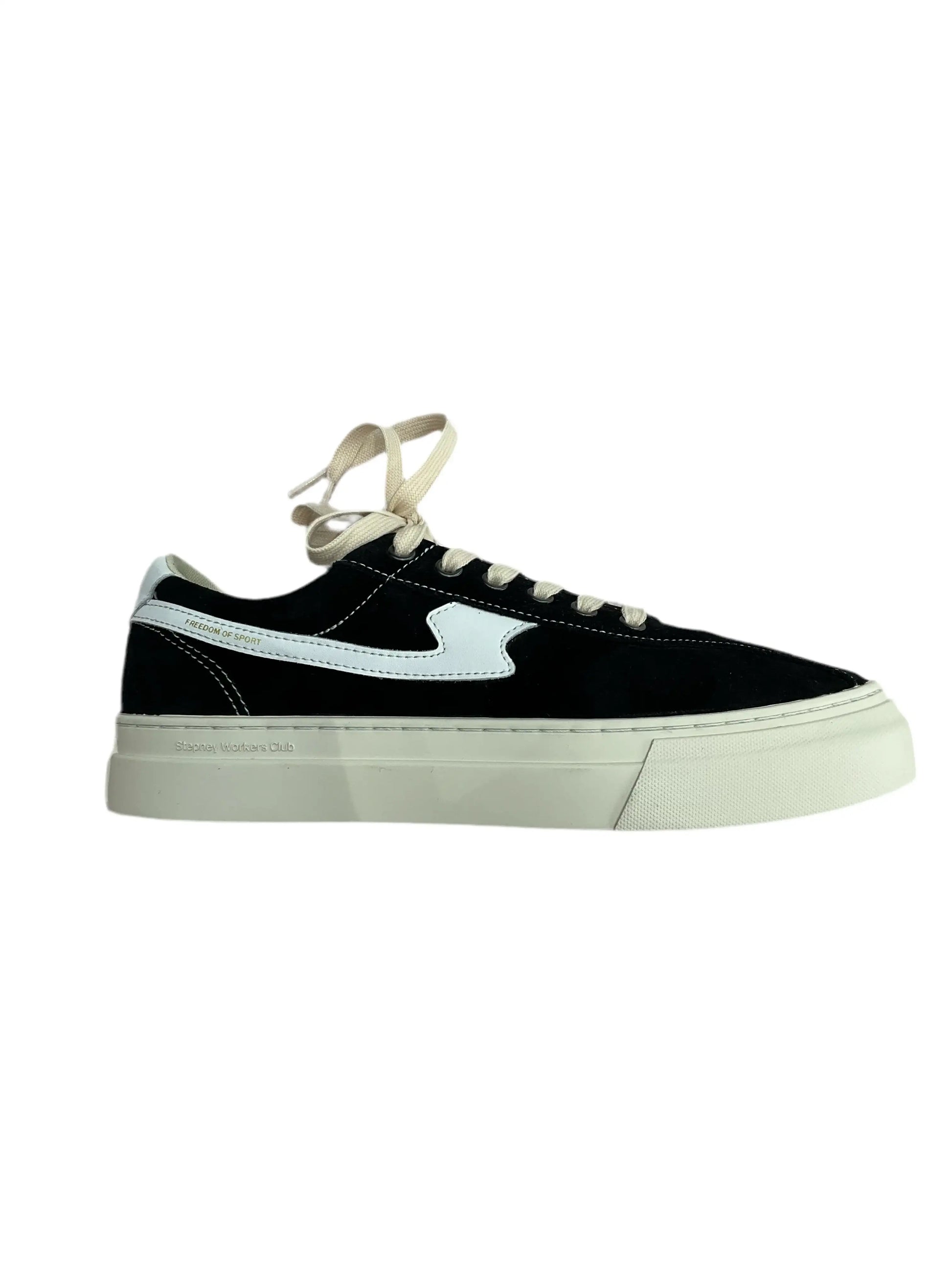 Stepney Workers Club || Dellow S-Strike Suede  - Black/ White Stepney Workers Club