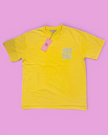 Bisous Bisous || T-shirt Slime - Yellow - M' Bisous Skateboards