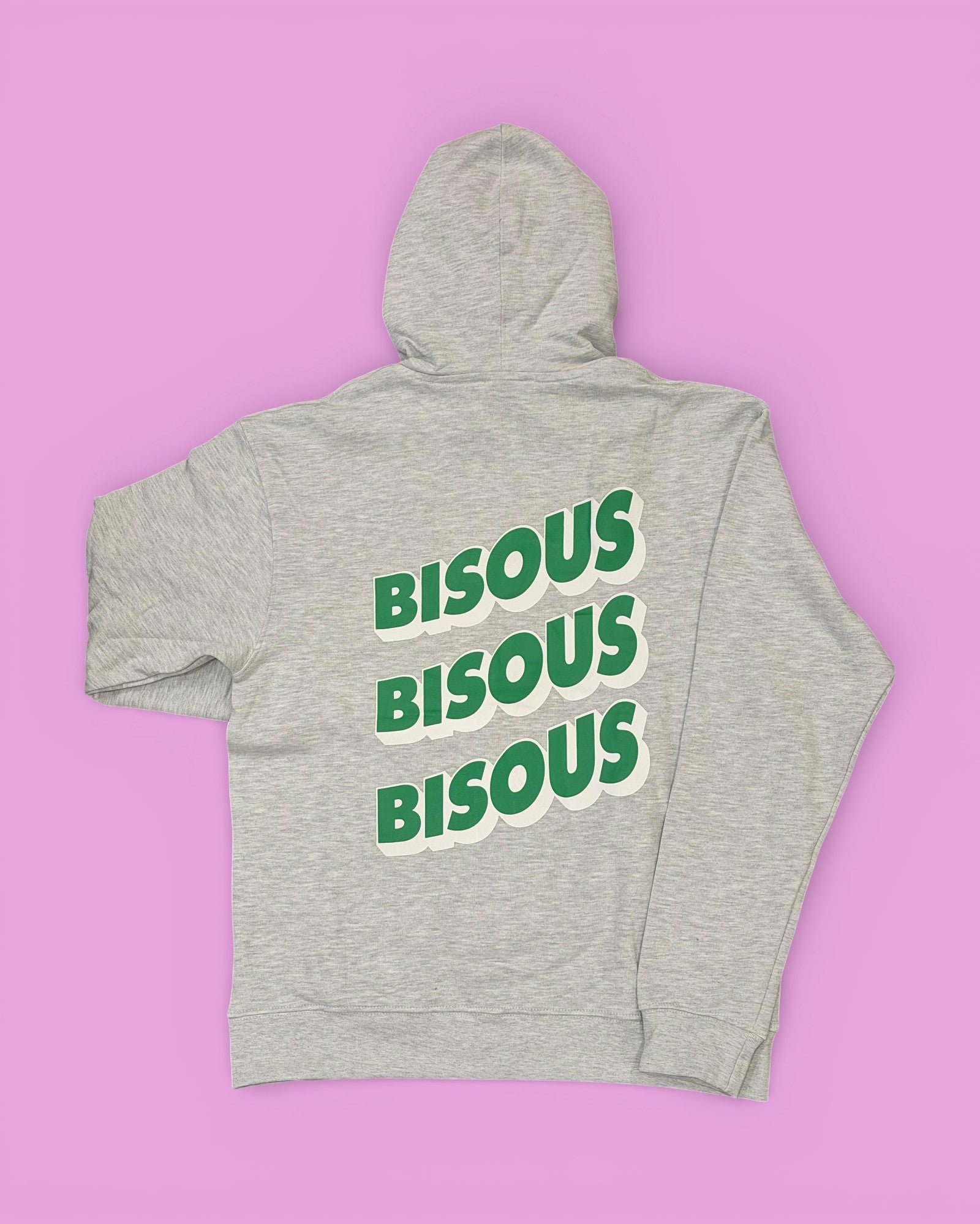 Bisous Bisous || Hoodie Sonic Zipper Sport - Grey - M' Bisous Skateboards