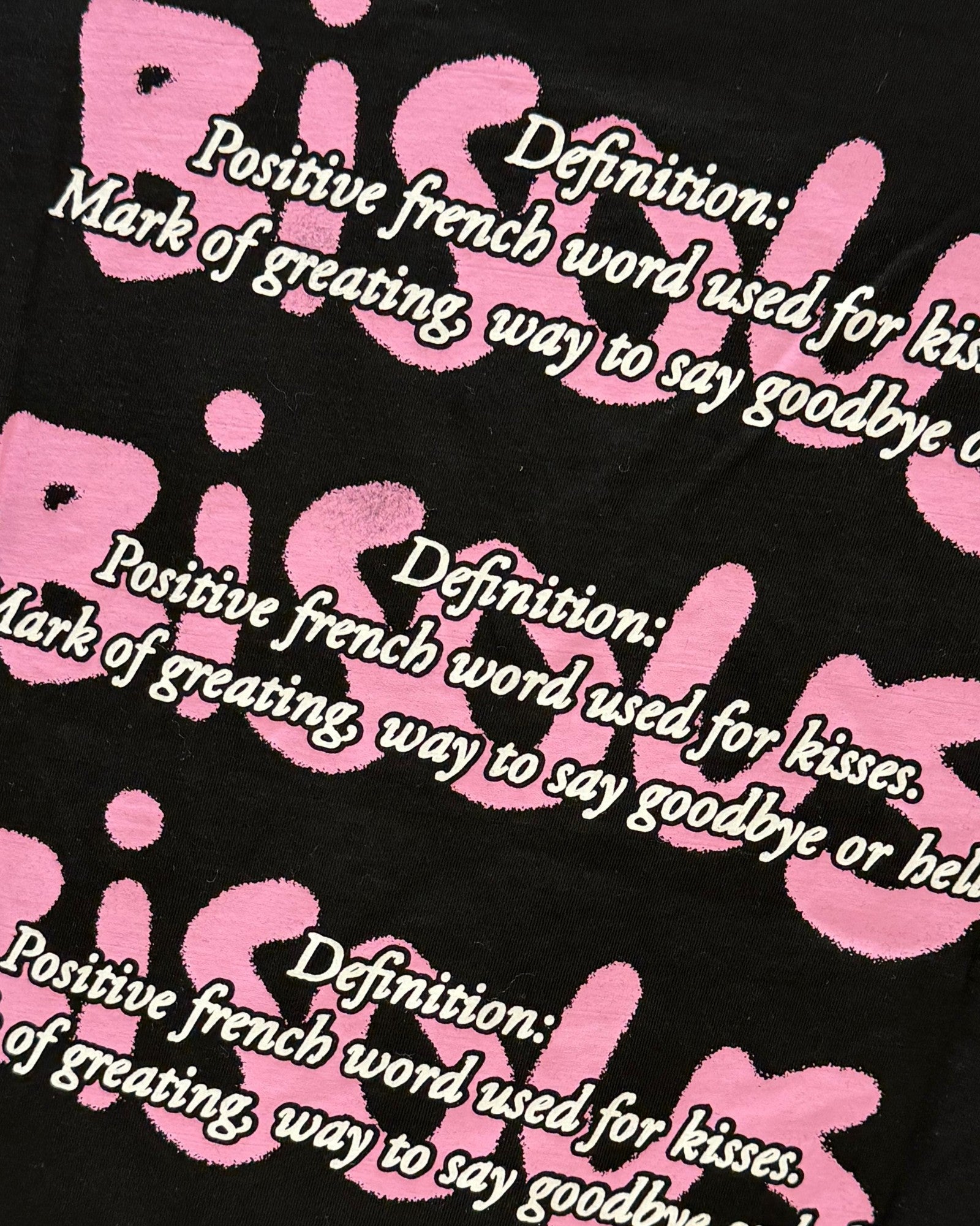 Bisous Bisous || T-shirt Body Language - Black - M' Bisous Skateboards