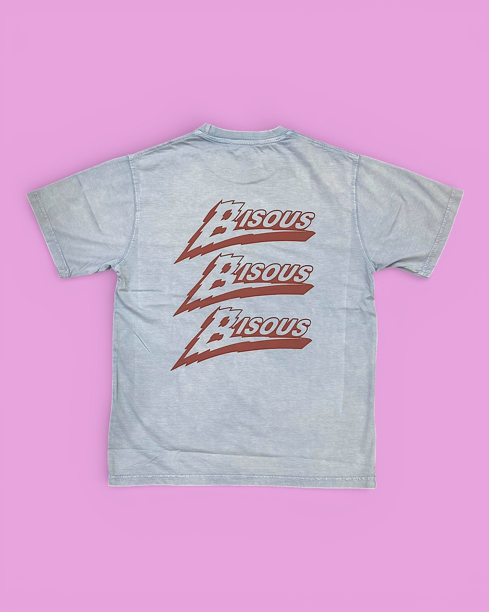 Bisous Bisous || T-Shirt Zenith - Light Blue - M' Bisous Skateboards