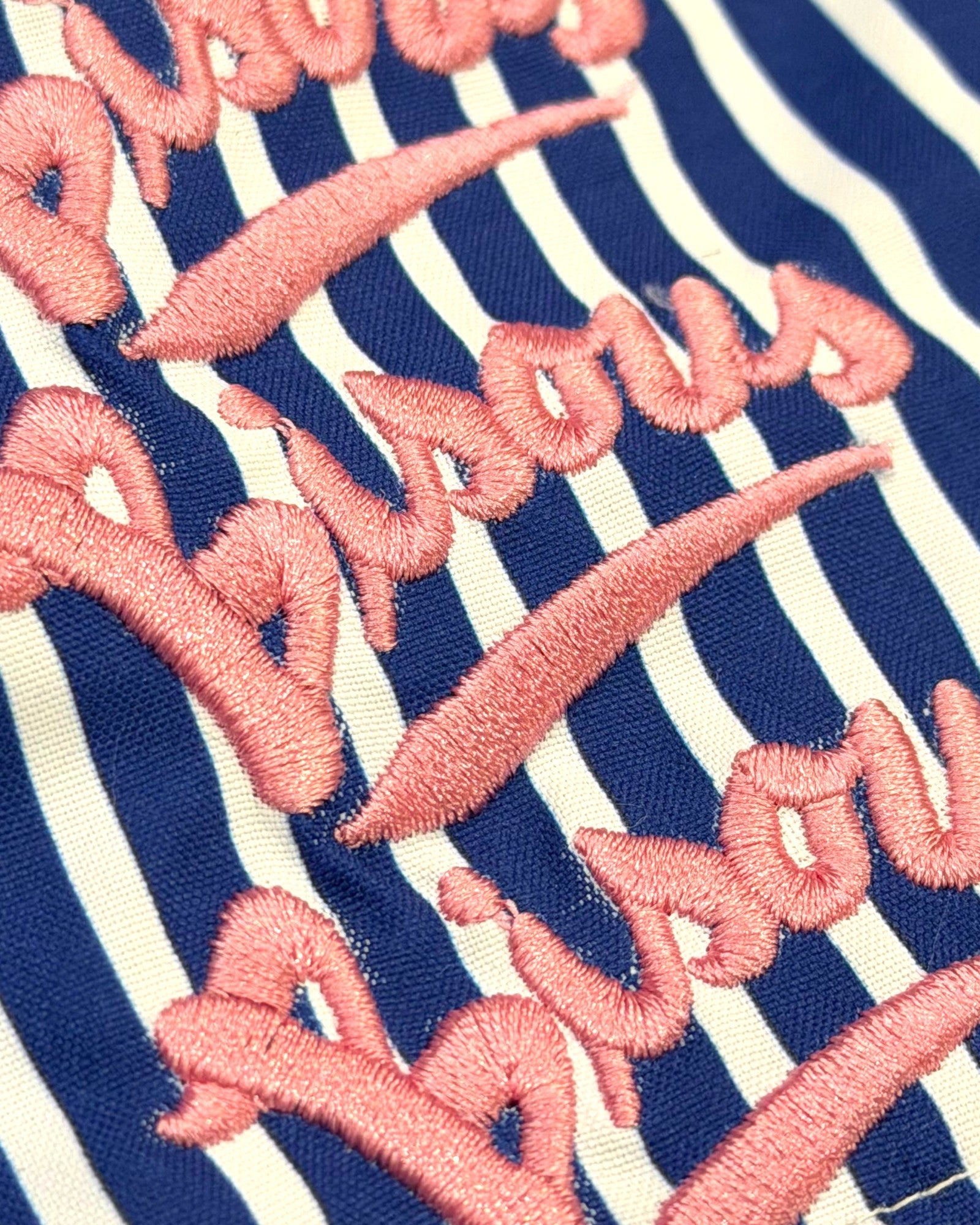 Bisous Bisous || Swimshort Gianni - Stripe Navy - M' Bisous Skateboards