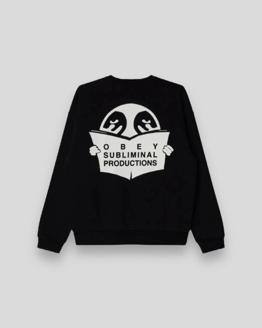 Obey || Weldon Extra Heavy Crew - Black - M’ Obey