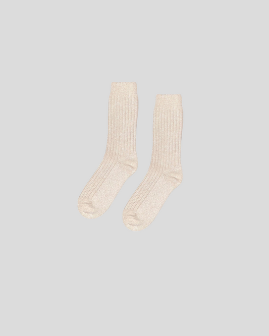 Colorful Standard || Merino Wool Blend Socks - Ivory White Colorful Standard
