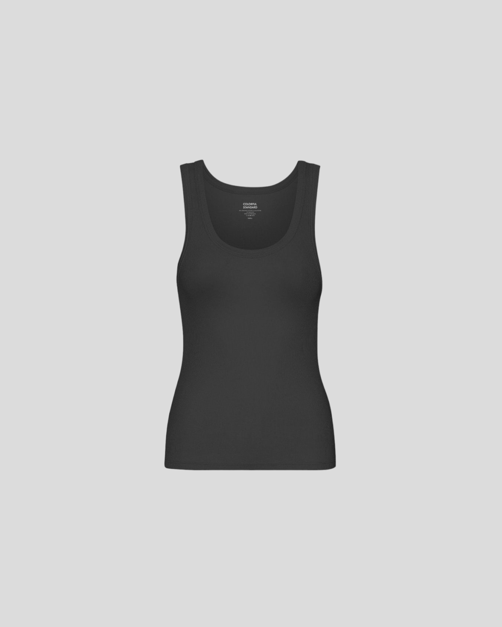 Colorful Standard || Organic Rib Tank - Top - Deep Black Colorful Standard