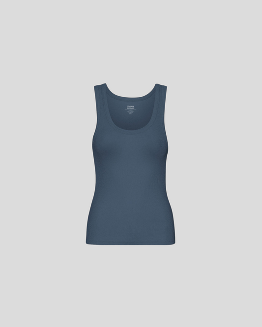Colorful Standard || Organic Rib Tank - Top - Petrol Blue Colorful Standard