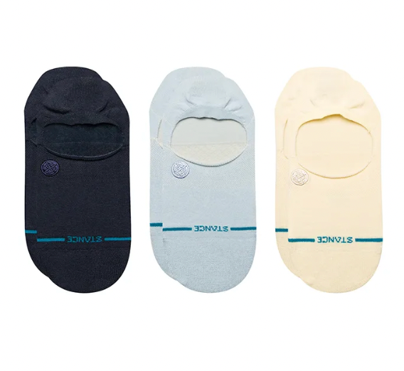 Stance || Icon No Show 3 Pack - Blue Stance