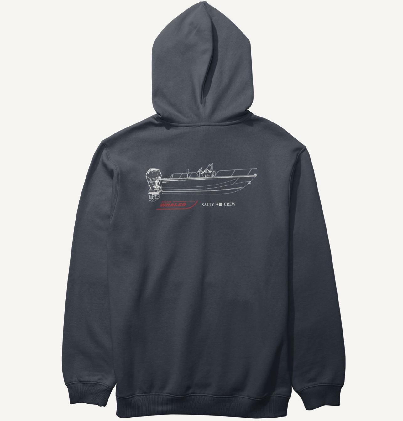 Salty Crew || Whaler Schematic Fleece - Navy - M’ Salty Crew