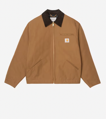 Carhartt || OG Detroit Jacket - Organic Cotton Dearborn Canvas Brown/Tobacco rigid - M' Carhartt