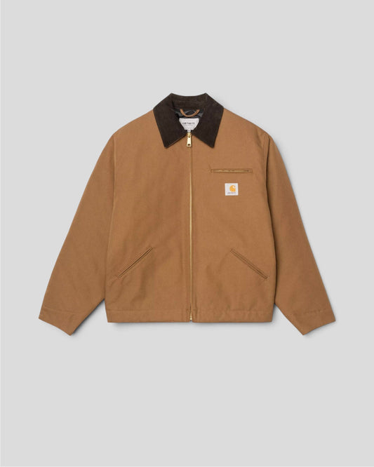 Carhartt || OG Detroit Jacket - Organic Cotton Dearborn Canvas Brown/Tobacco rigid - M' Carhartt