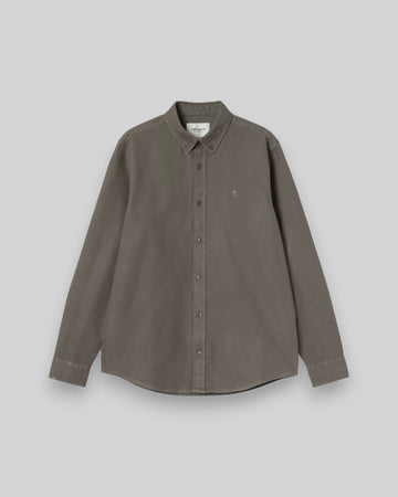 Carhartt || L/S Bolton Shirt - Shungite garment dyed - M' Carhartt