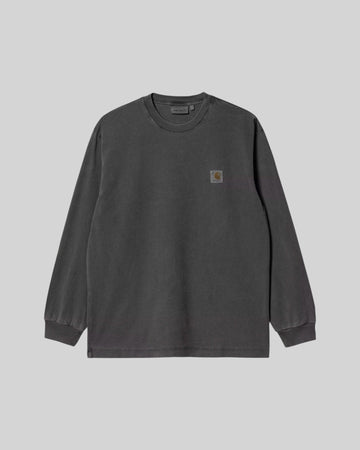 Carhartt || Vista L/S T-Shirt - Black Garment Dyed - M' Carhartt