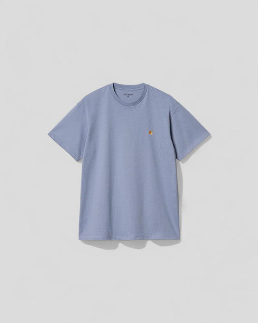 Carhartt || S/S Chase T-Shirt - Charm Blue/Gold Carhartt