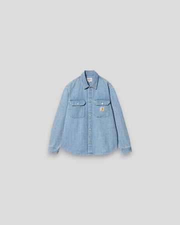 Carhartt || Harvey Shirt Jac - Blue / Dark Bleached Carhartt